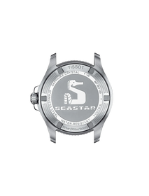 Back view of the watch case Tissot Seastar 1000 36mm