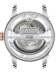 Rückansicht des Gehäuses der Uhr Tissot Le Locle 39.3mm