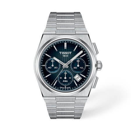 Front view of the watch 天梭PRX系列42mm with shadow