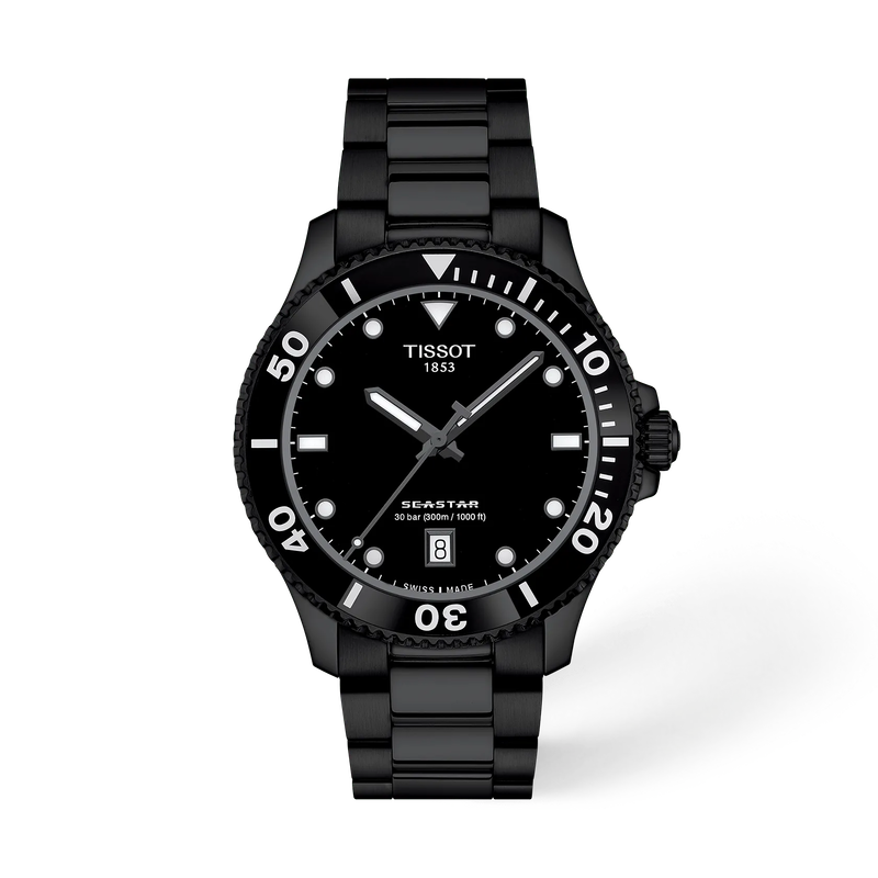 vista frontale dellorologio {0} con ombra