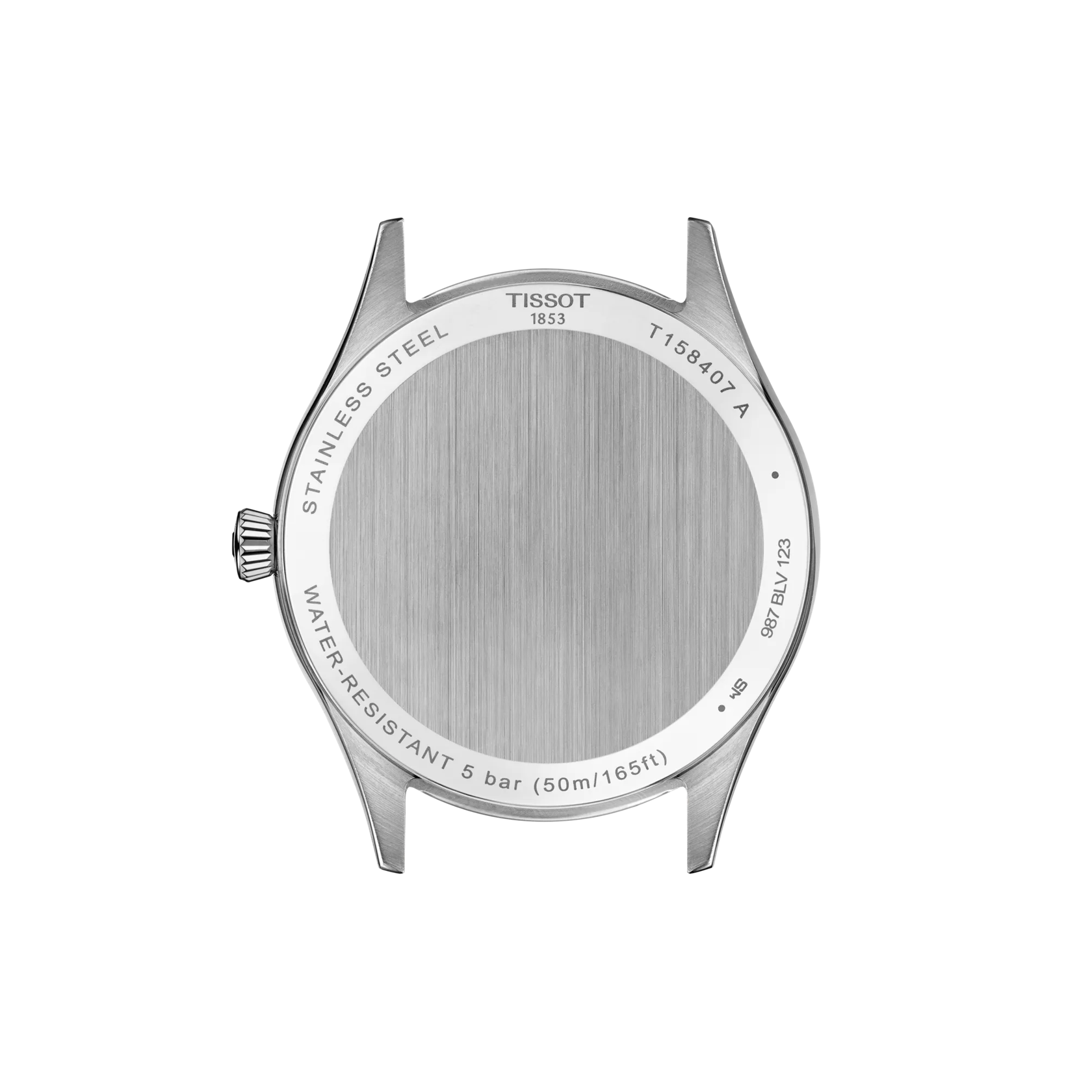 Vue arrière du boîtier de la montre Tissot Classic Dream 40mm