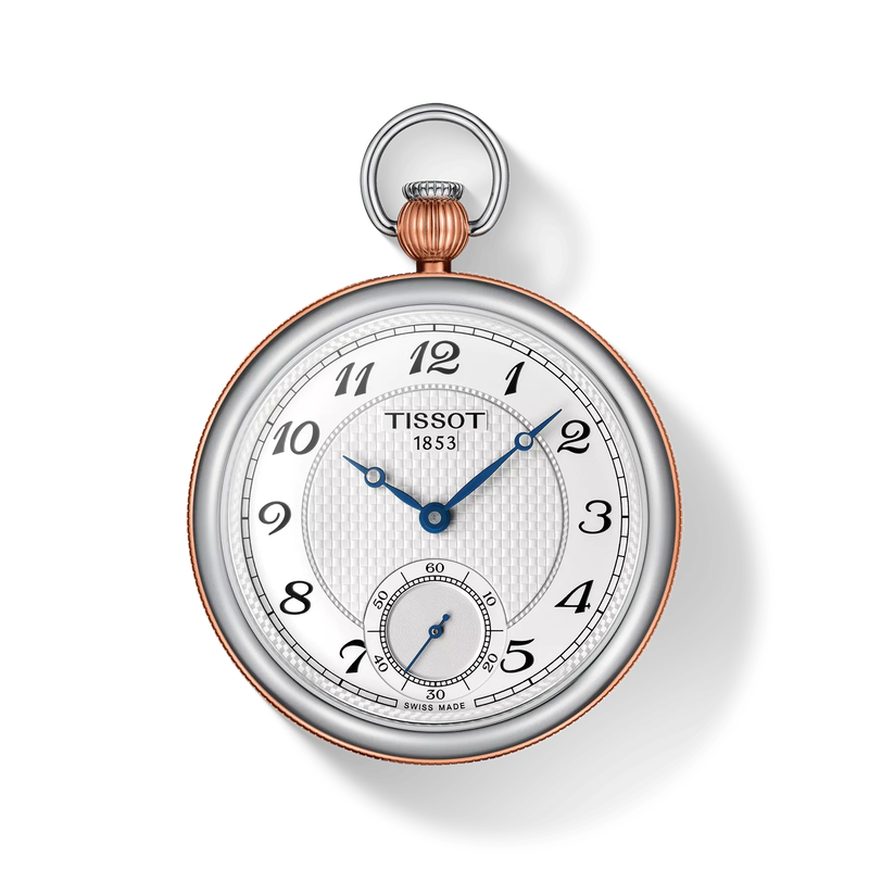 Front view of the watch Tissot Bridgeport Lepine Mechanical with shadow