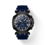 Front view of the watch Tissot T-Race Chronograph with shadow