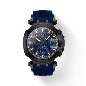 Front view of the watch Tissot 競速系列計時款 with shadow