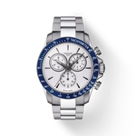 มุมมองด้านหน้าของนาฬิกา Tissot V8 Quartz Chronograph พร้อมเงา