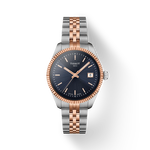 그림자가 있는 티쏘 발라드 34mm 시계의 전면 보기