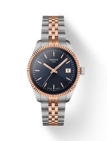 Front view of the watch Tissot Ballade 34mm with shadow