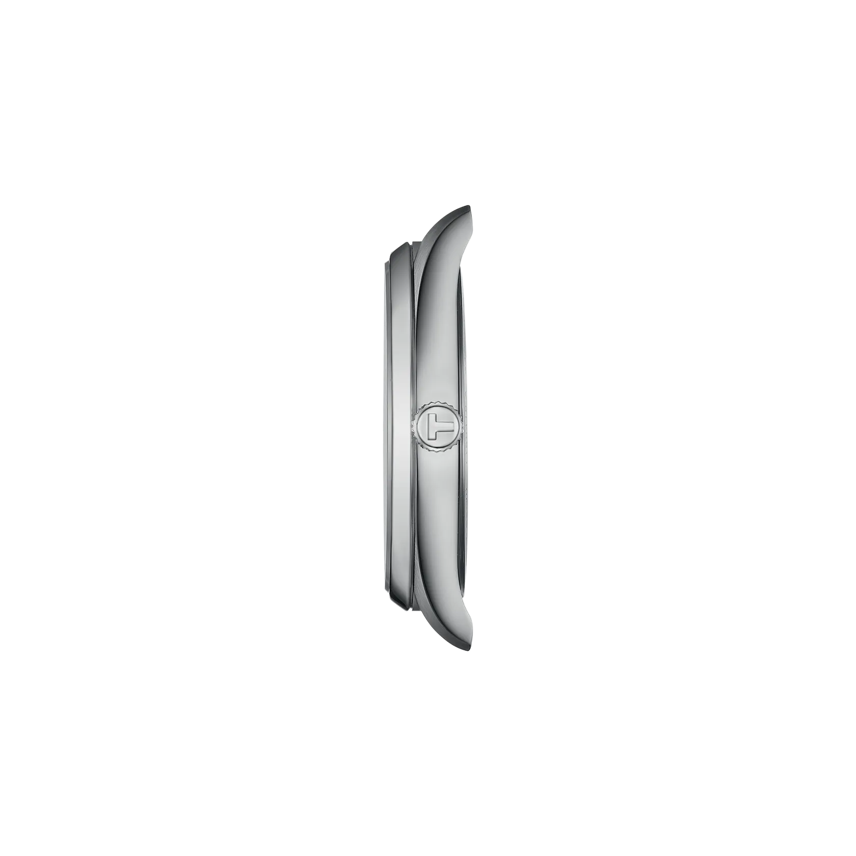 Profile view of the watch case Tissot PR 100 40mm