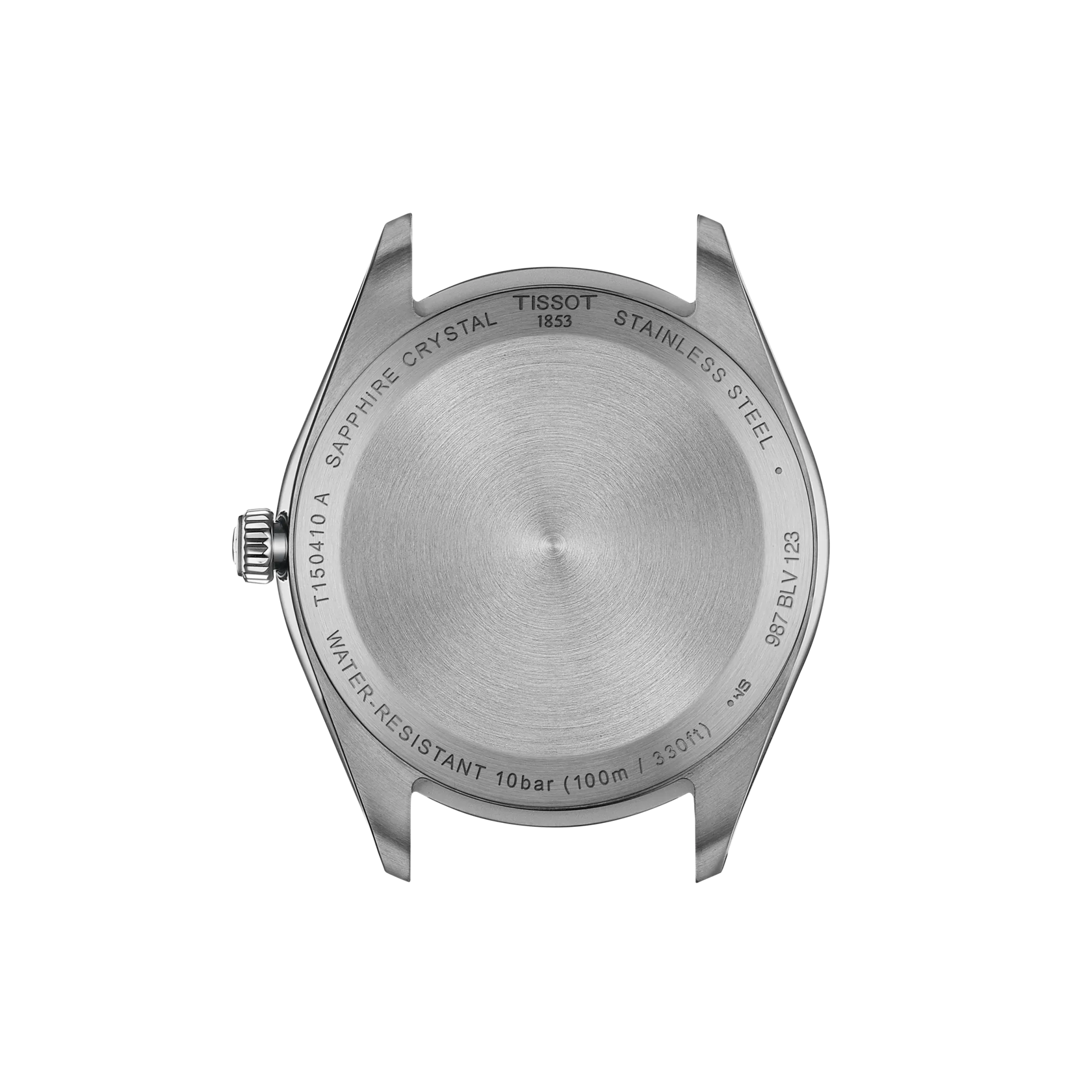 Back view of the watch case Tissot PR 100 40mm