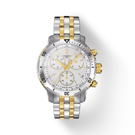 Front view of the watch Tissot PRS 200 with shadow