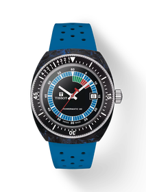 มุมมองด้านหน้าของนาฬิกา Tissot Sideral S 41mm พร้อมเงา