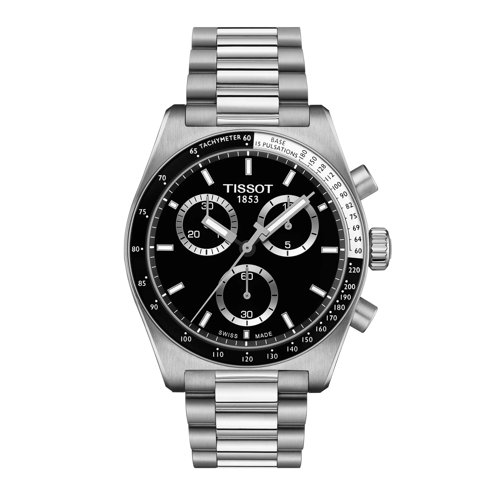 Front view of the watch Tissot PR516 40mm