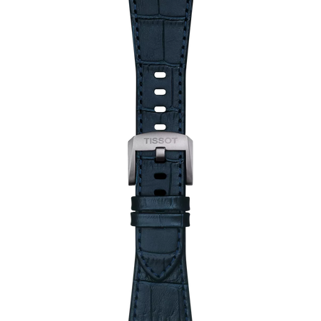 Zoom on Tissot Official Dark Blue PRX 40mm Leather Strap