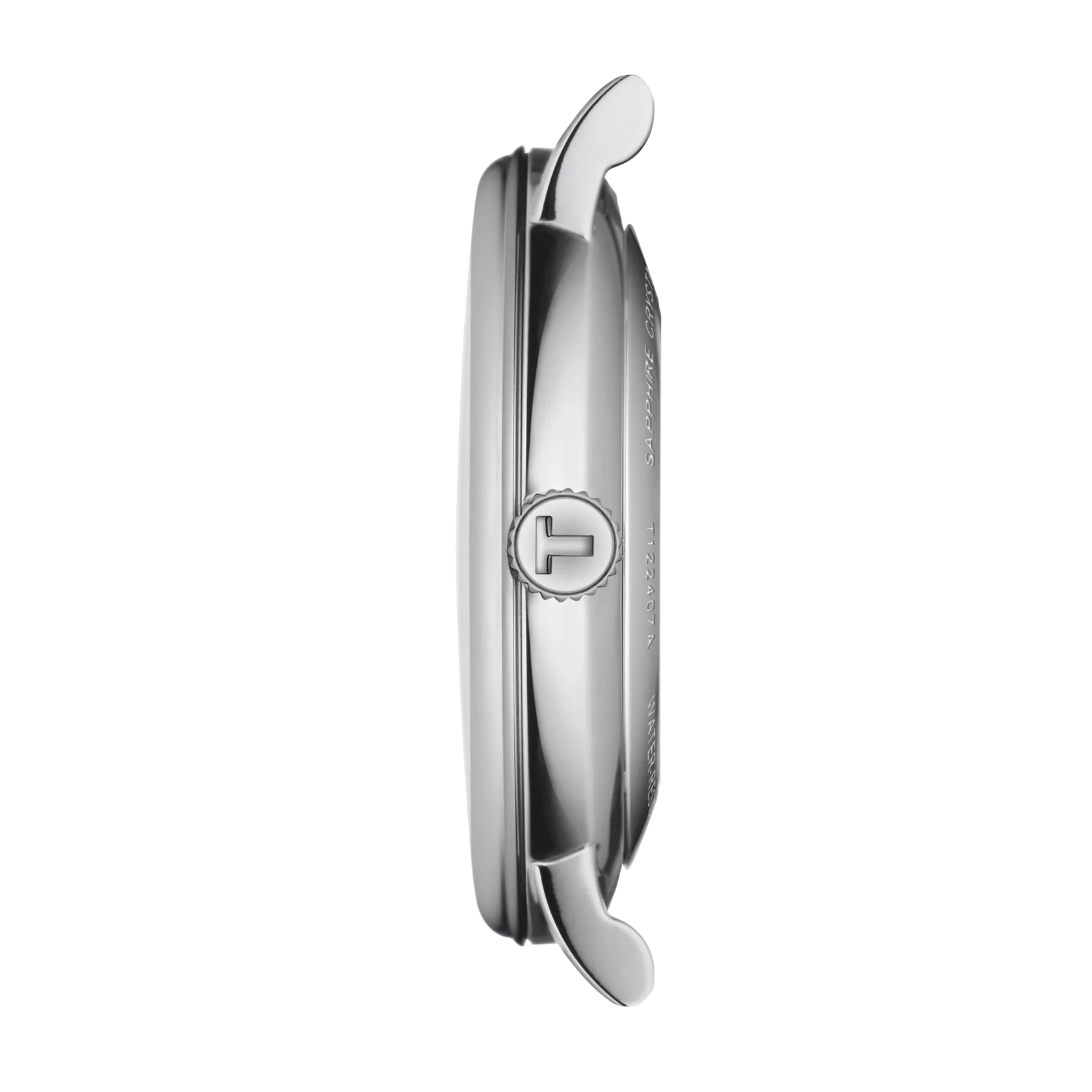 Profile view of the watch case Tissot Carson Premium 40mm