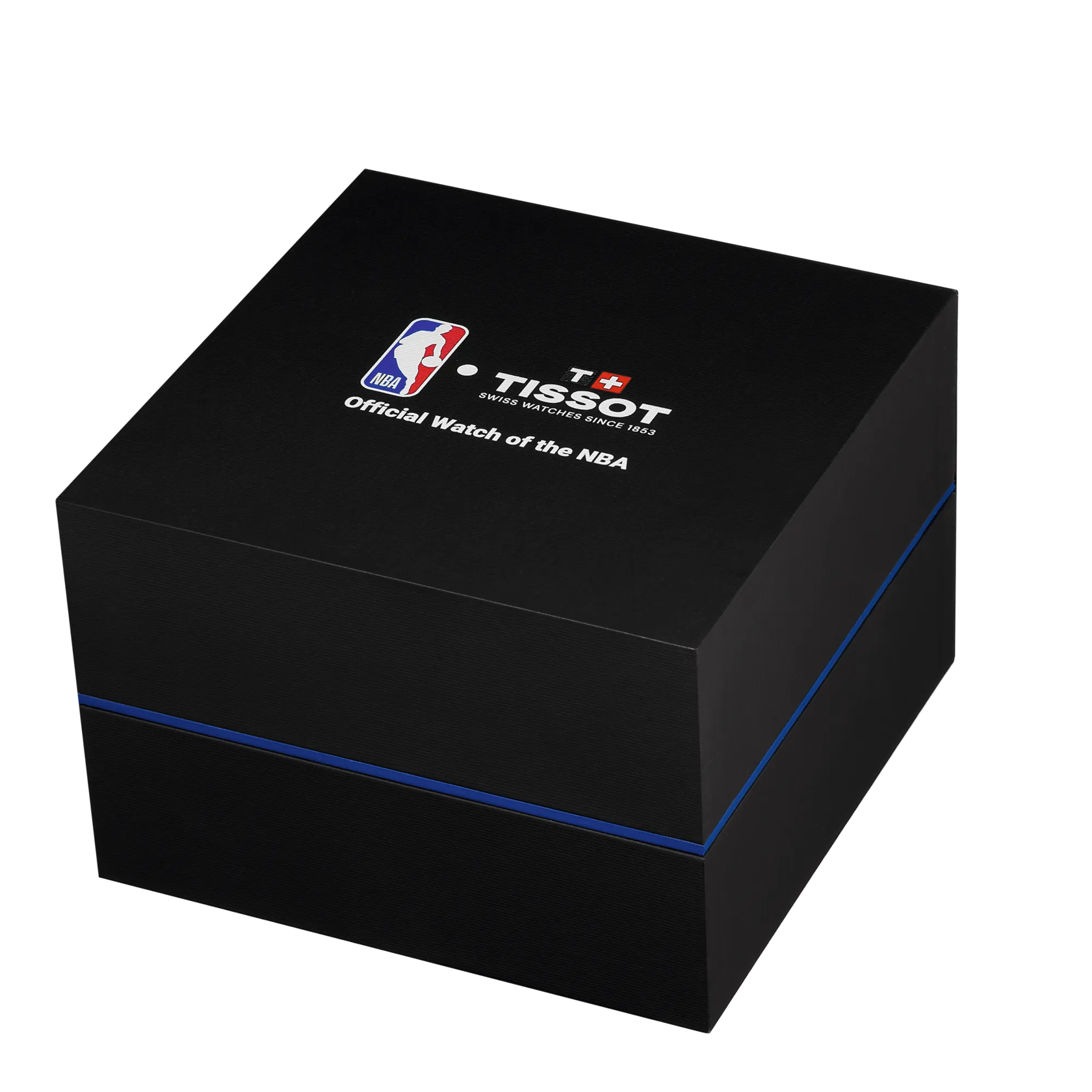 Estuche de presentaci&oacute;n del reloj Tissot Supersport NBA Special Edition 45.5mm