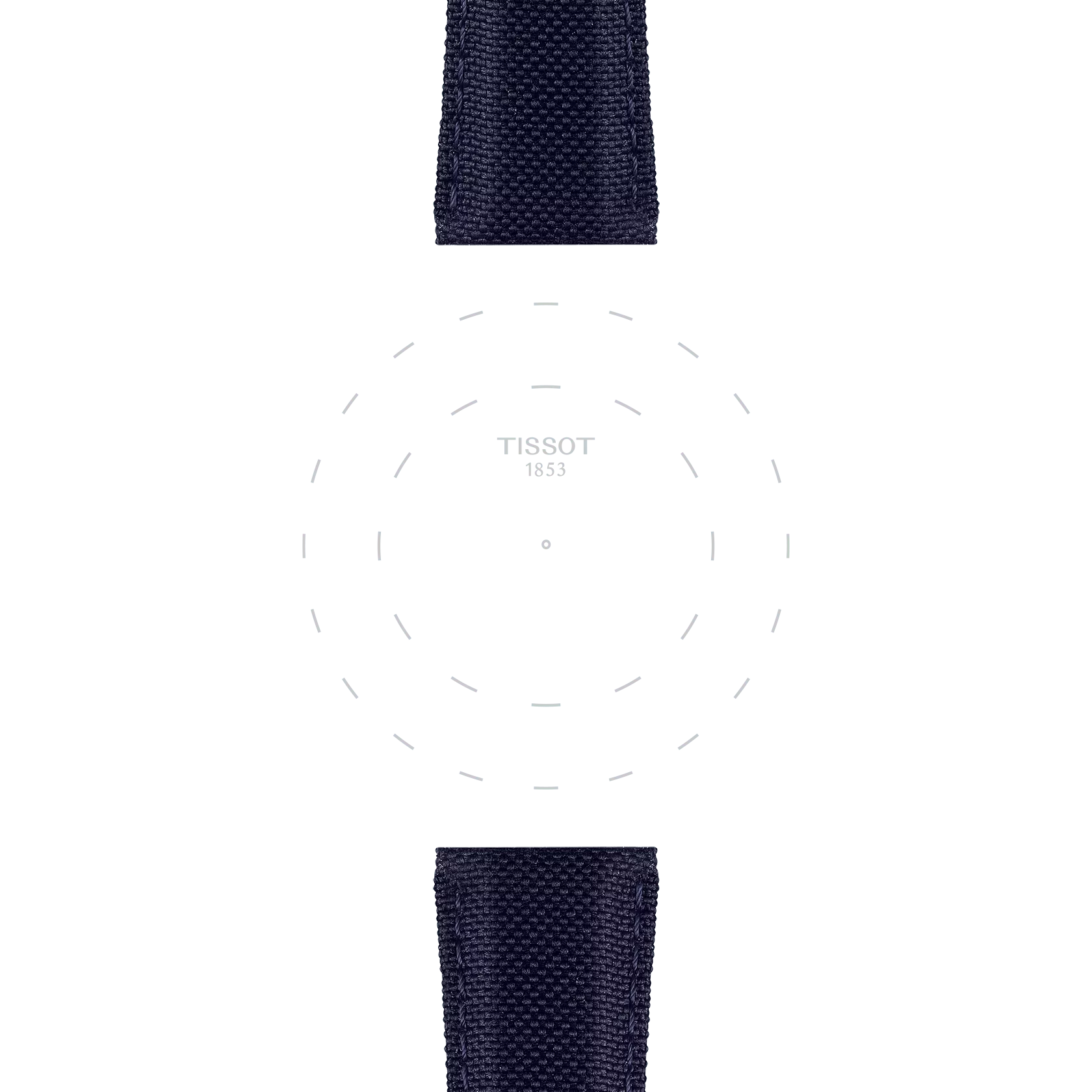 Centrarse en las asas de Correa oficial Tissot de tela azul asas 21 mm