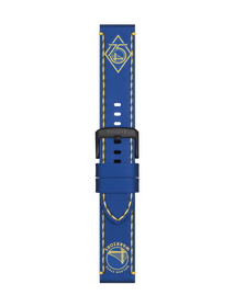 티쏘 정품 NBA 레더 스트랩 Golden State Warriors 리미티드 에디션 22mm 의 전면 뷰