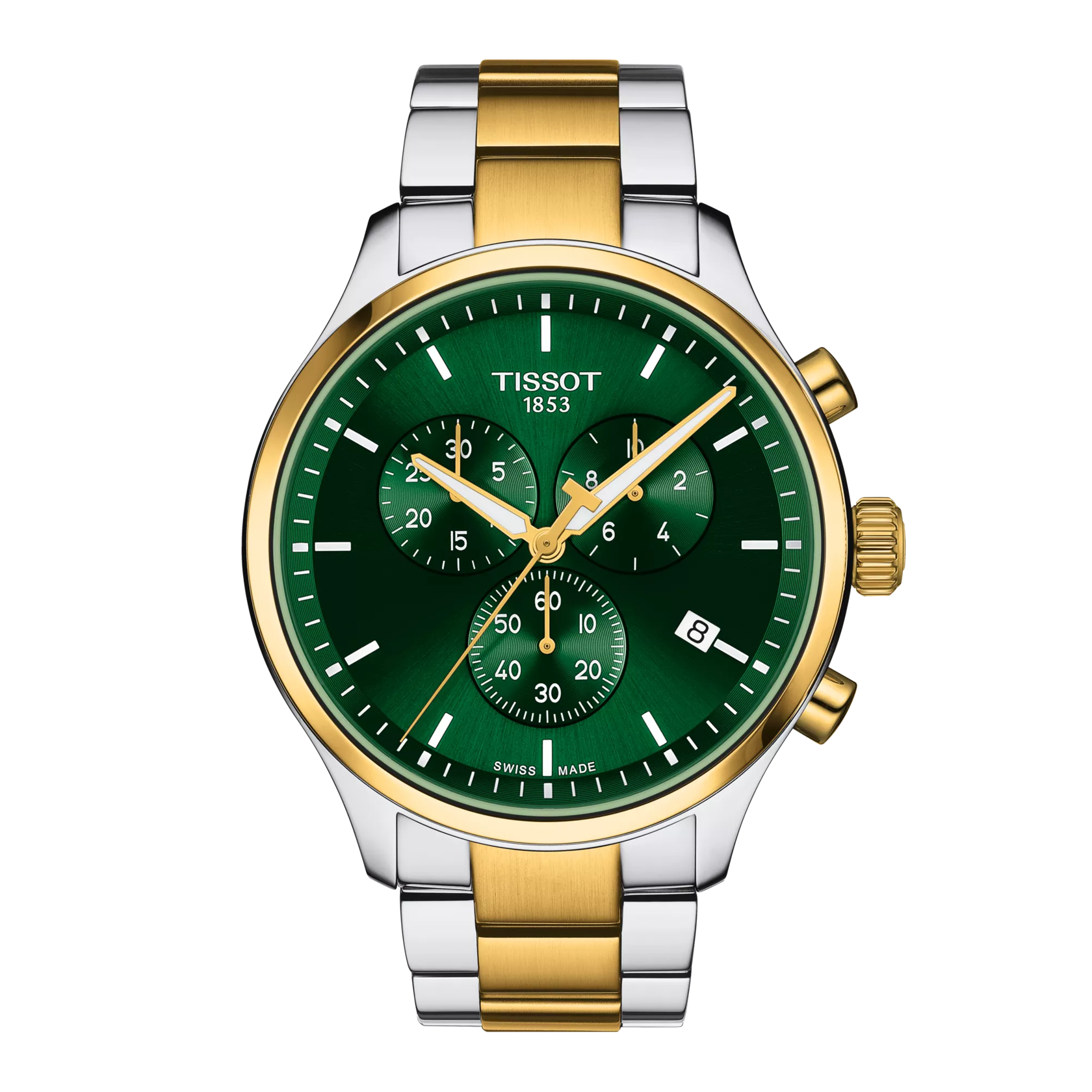 Front view of the watch Tissot Chrono XL Classic