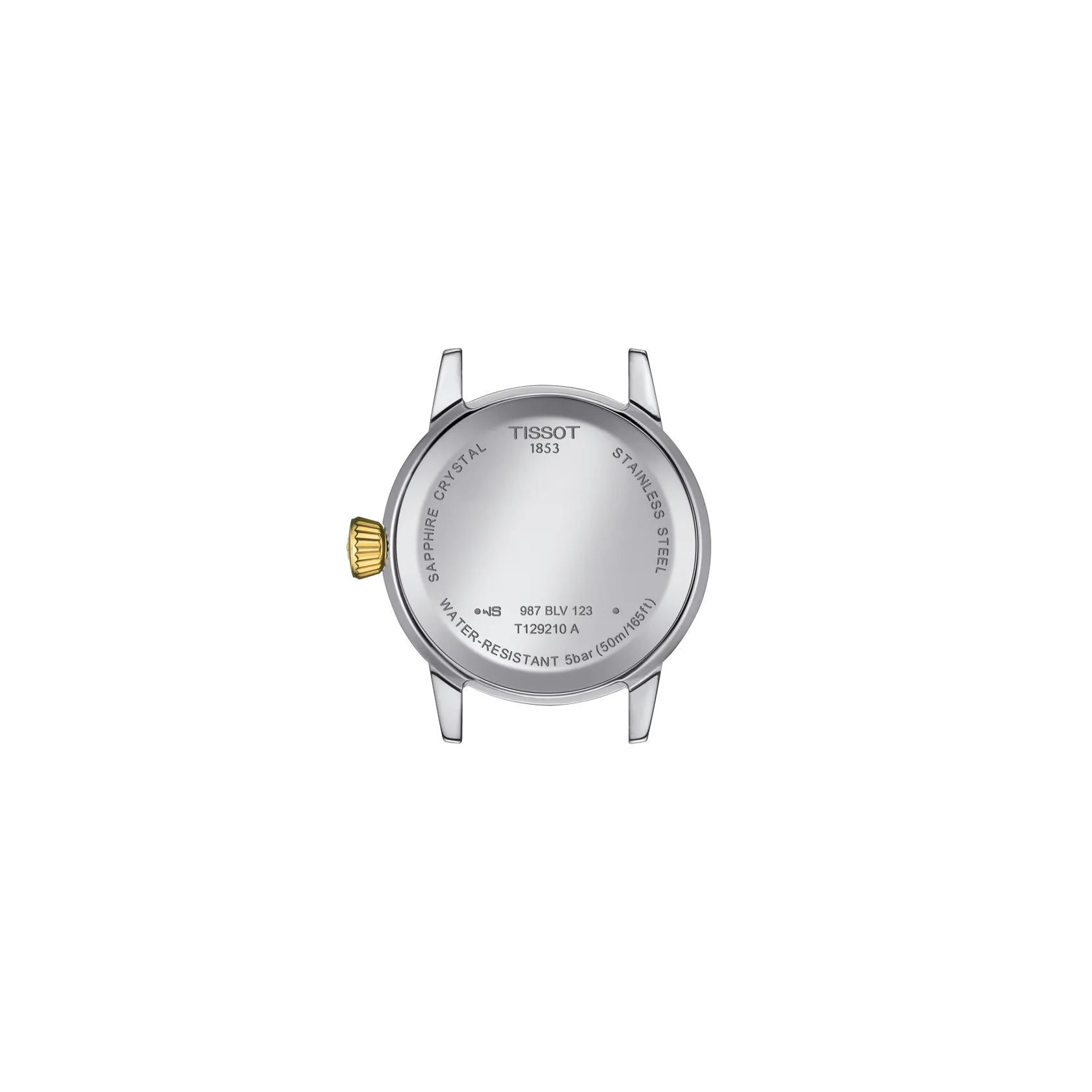 시계 케이스 뒷면 보기 티쏘 클래식 드림 레이디