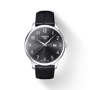Front view of the watch Tissot 經典系列 with shadow