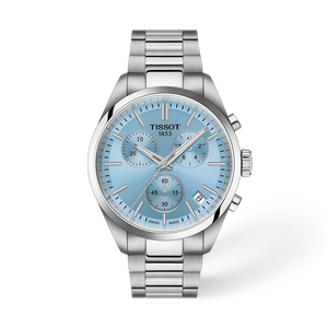 Front view of the watch Tissot PR 100 40mm with shadow