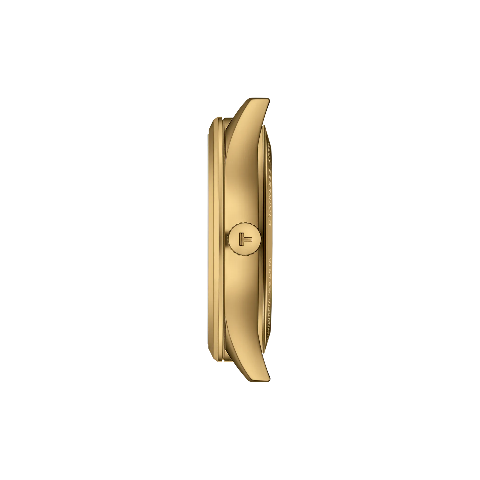 Profile view of the watch case TIssot Classic Dream 40mm