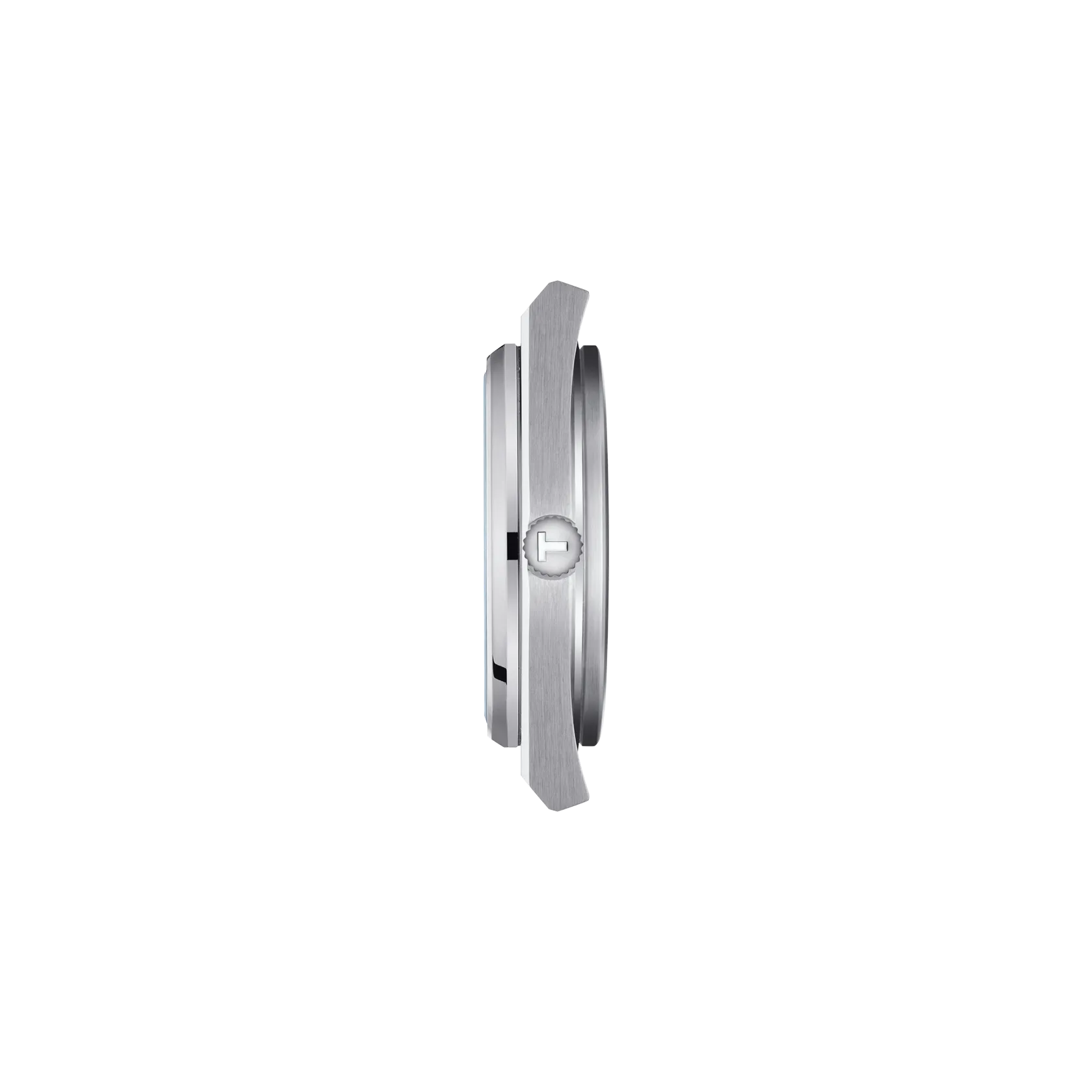 Profile view of the watch case Tissot PRX 40mm