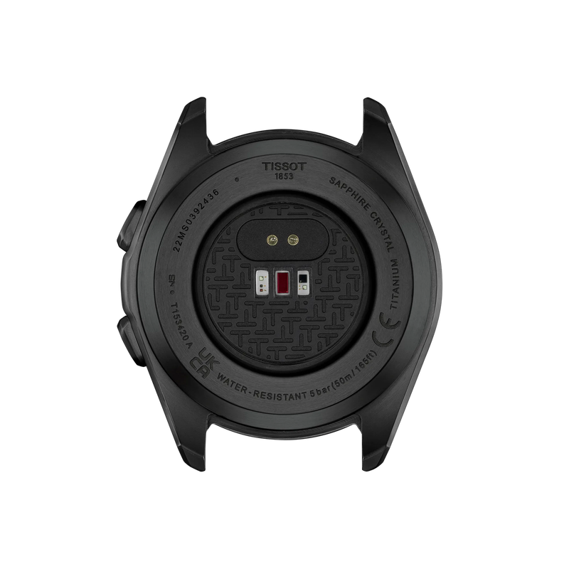Back view of the watch case Tissot T-Touch Connect Sport 43.75mm