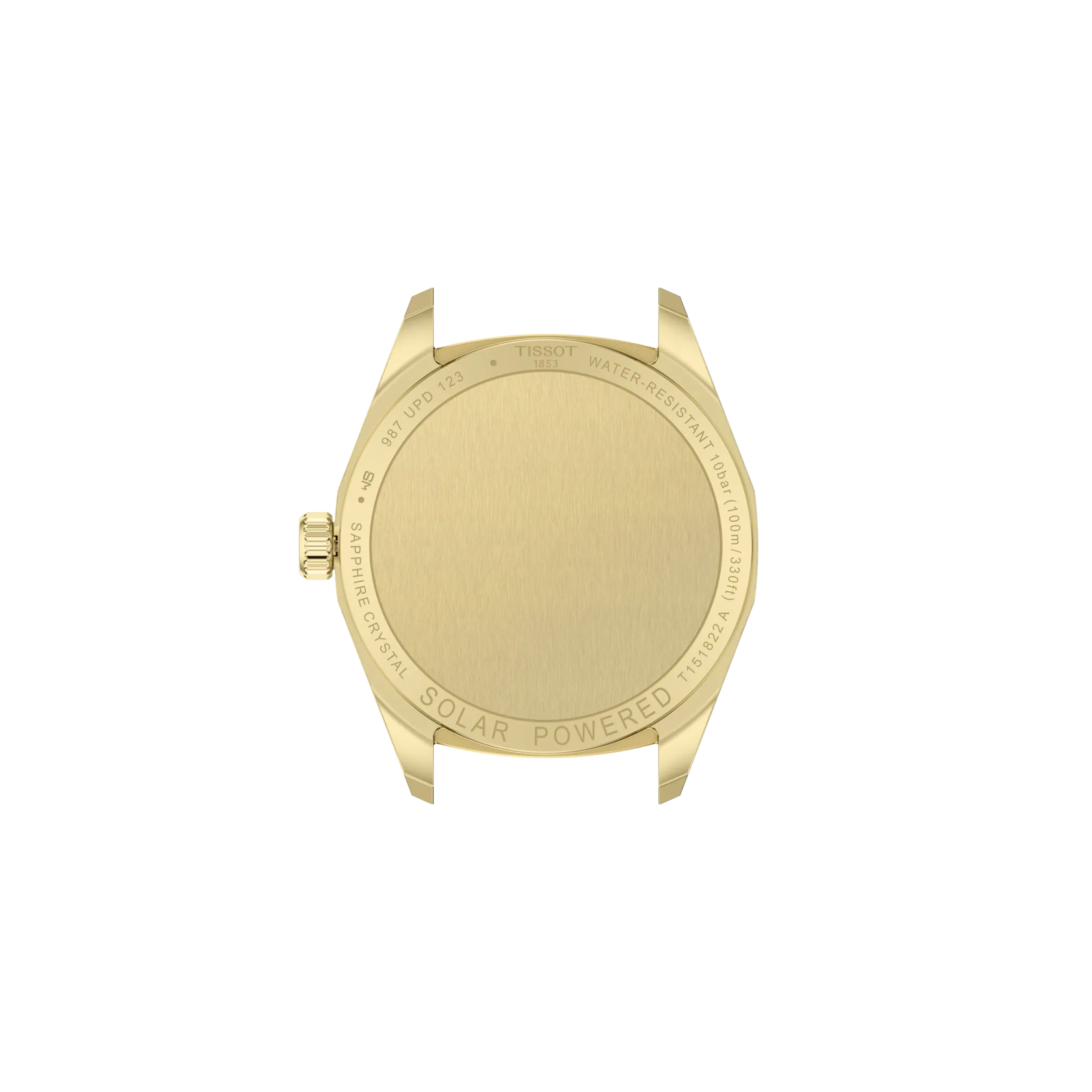 Back view of the watch case 天梭PRC 100 Solar太陽能系列腕錶34mm