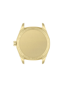 Back view of the watch case Tissot PRC 100 Solar 34mm
