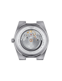 Back view of the watch case Tissot PRX Gold 40mm