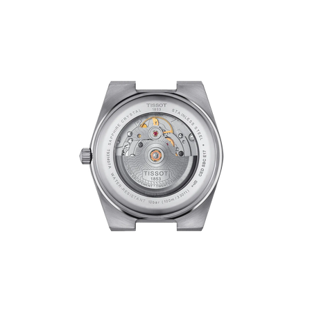 Back view of the watch case Tissot PRX Gold 40mm