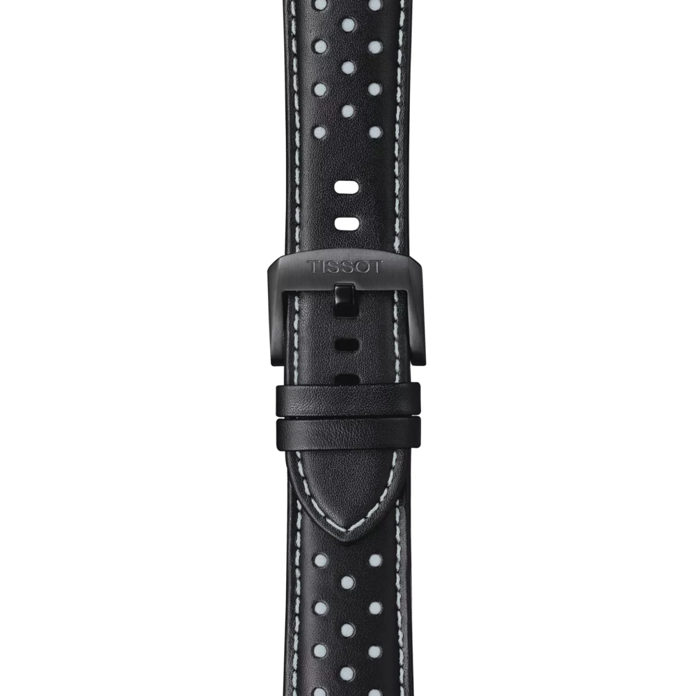 Strap zoom of the watch Tissot Chrono XL NBA Teams Special San Antonio Spurs Edition