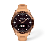 Front view of the watch Tissot T-Touch Connect Sport 43.75mm with shadow