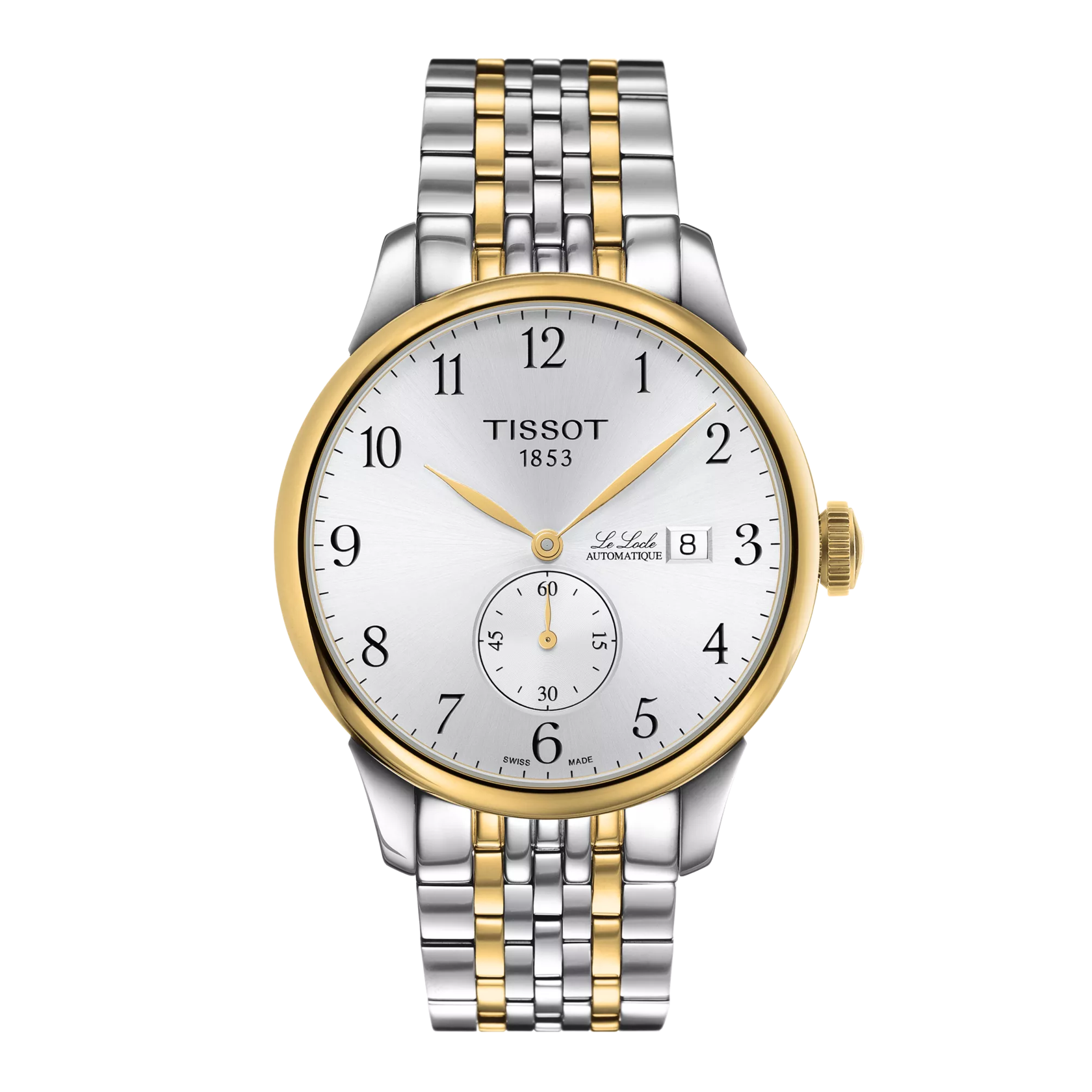 Front view of the watch Tissot Le Locle Automatique Petite Seconde