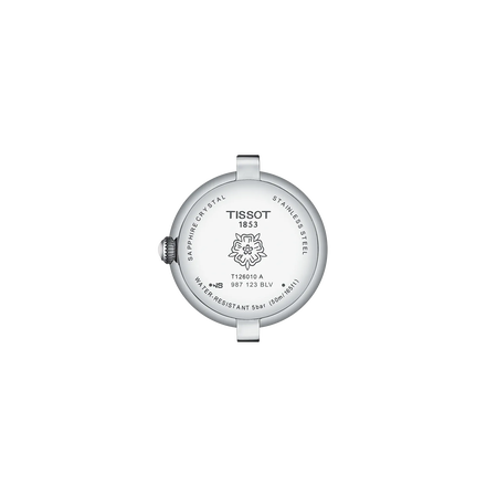 Vista posterior de la caja del reloj Tissot Bellissima 26mm - M double tour strap