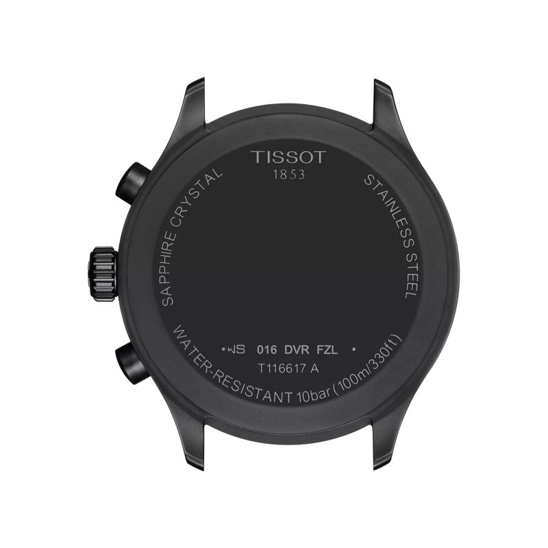 Back view of the watch case Tissot Chrono XL