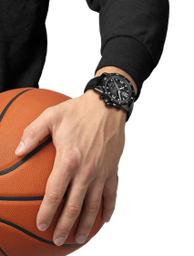 Simulation of the watch Tissot Supersport NBA Special Edition 45.5mm on a wrist