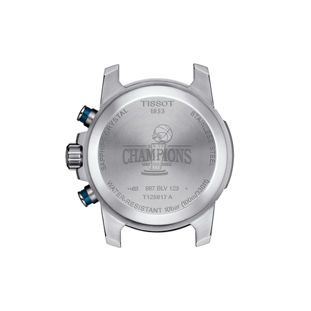 Back view of the watch case Tissot Supersport NBA 2026 Championship Special Edition