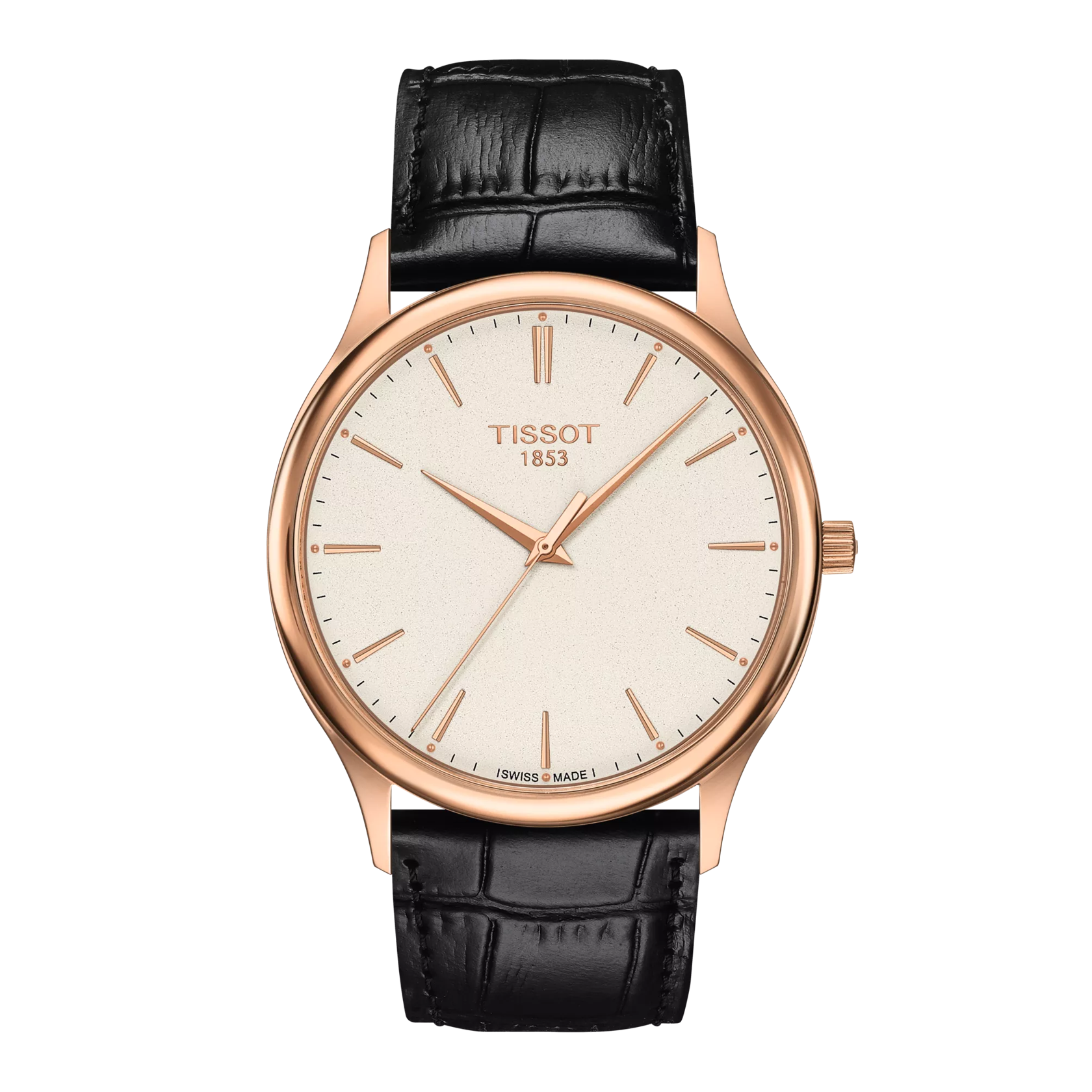 Front view of the watch Tissot Excellence