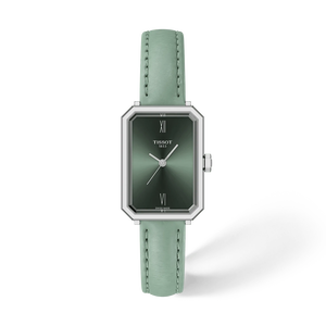 Front view of the watch Tissot SRV 30mm with shadow