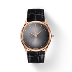 Front view of the watch Tissot Excellence 18K Gold with shadow