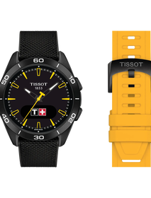 Front view of the watch Tissot T-Touch Connect Sport Jungfraubahn 43.75mm with additional bracelet