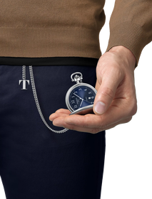 Simulation of the watch Tissot Savonnette 48.5mm on a wrist