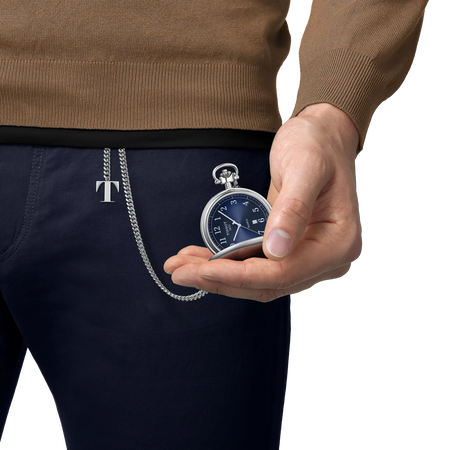 Simulation of the watch Tissot Savonnette 48.5mm on a wrist