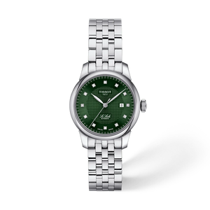 天梭力洛克系列29mm 腕錶正面視覺和陰影