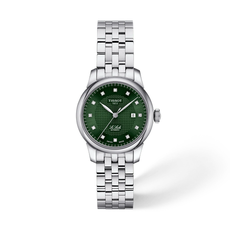 Vista frontal del reloj Tissot Le Locle 29mm con sombra