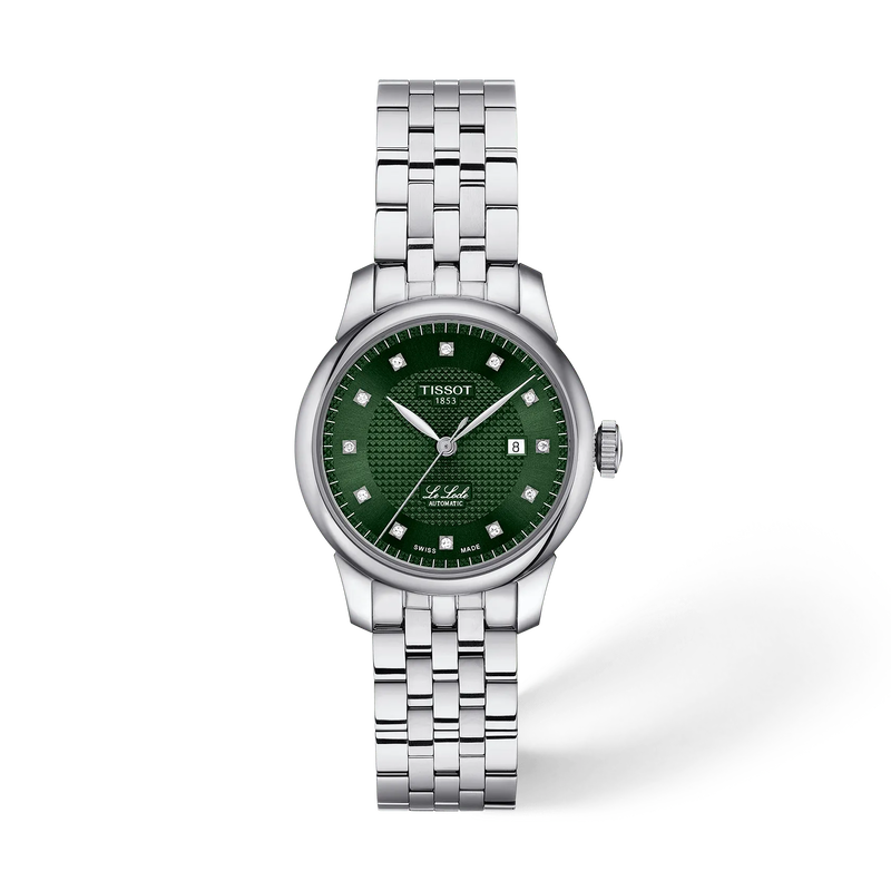 Front view of the watch Tissot Le Locle 29mm with shadow