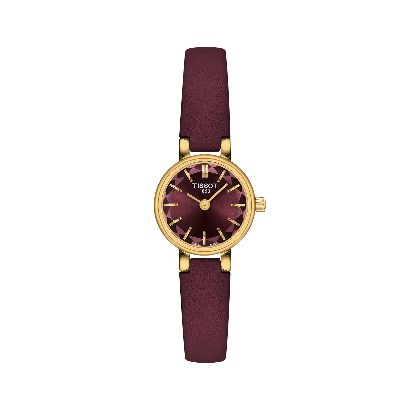 Front view of the watch Tissot Lovely Round 19.5mm