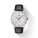 Front view of the watch Tissot Everytime Swissmatic with shadow